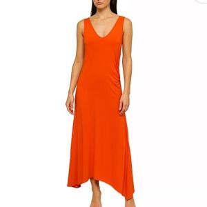 Ralph Lauren Black Label Orange Maxi Dress Women's
